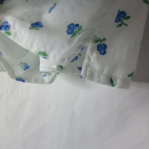 Colsie Boxer Pajama Shorts White Blue Floral Loungewear Size Medium NWT - Picture 5 of 7